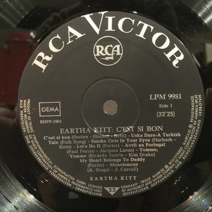 Eartha Kitt : C'Est Si Bon - Die Großen Erfolge (LP, Comp, Mono)