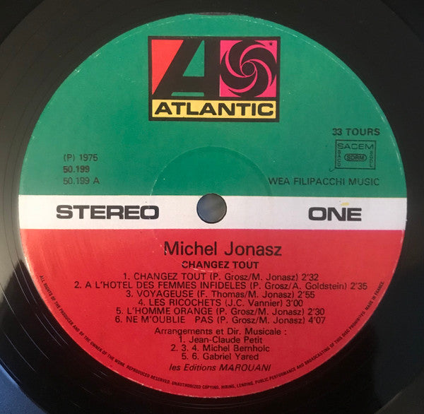 Michel Jonasz : Changez Tout (LP, Album)