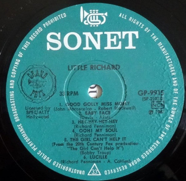 Little Richard : Good Golly Miss Molly & 11 Other All-Time Hits By (LP, Comp)