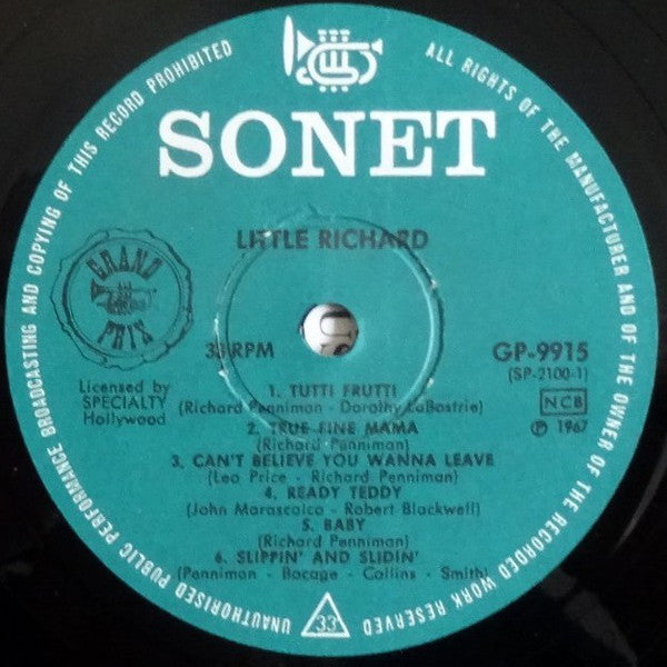 Little Richard : Good Golly Miss Molly & 11 Other All-Time Hits By (LP, Comp)