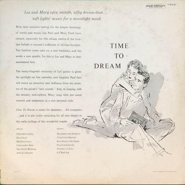 Les Paul & Mary Ford : Time To Dream (LP, Album, Mono, Scr)