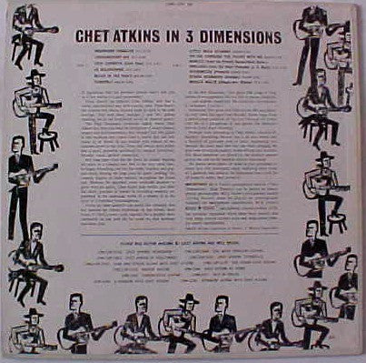 Chet Atkins : Chet Atkins In Three Dimensions (LP, Album, Mono, RE)