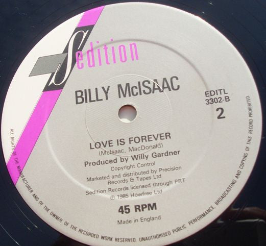 Billy McIsaac : Love Me Like You Did Before (12", Single)