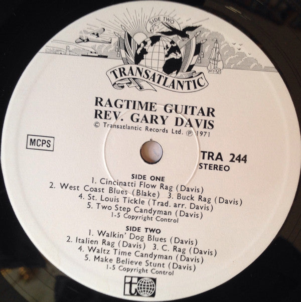 Rev. Gary Davis : Ragtime Guitar (LP, Album)