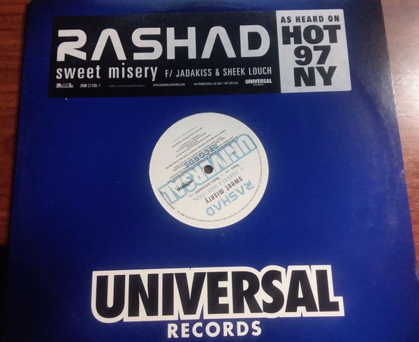 Rashad Thomas F/ Jadakiss & Sheek Louch : Sweet Misery (Remix) (12", Single, Promo)