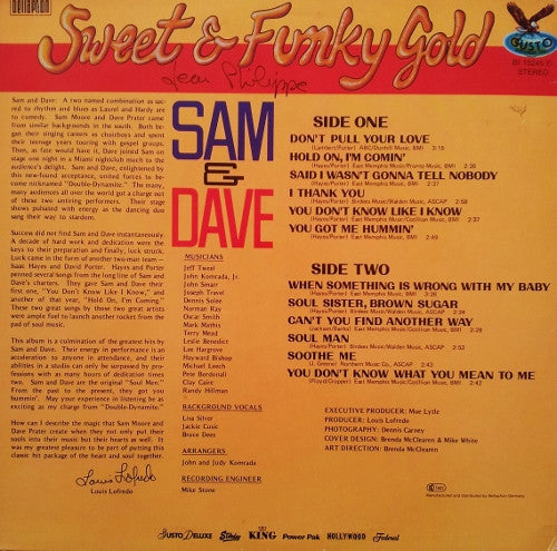 Sam & Dave : Sweet & Funky Gold (LP, Comp)