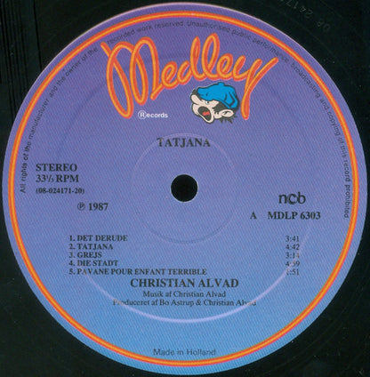 Christian Alvad : Tatjana (LP, Album)