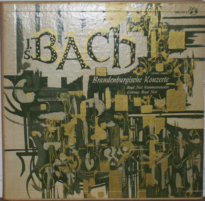 Johann Sebastian Bach – The Boyd Neel Chamber Orchestra , Leitung: Boyd Neel : Brandenburgische Konzerte (Gesamt-Ausgabe) (2xLP, Mono)