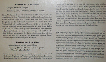 Johann Sebastian Bach – The Boyd Neel Chamber Orchestra , Leitung: Boyd Neel : Brandenburgische Konzerte (Gesamt-Ausgabe) (2xLP, Mono)