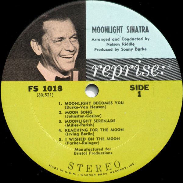 Frank Sinatra : Moonlight Sinatra (LP, Album, Pit)