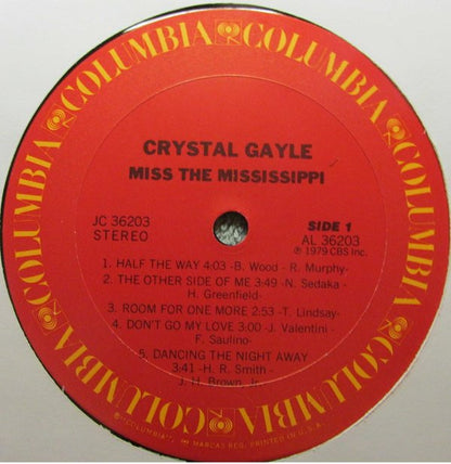 Crystal Gayle : Miss The Mississippi (LP, Album)