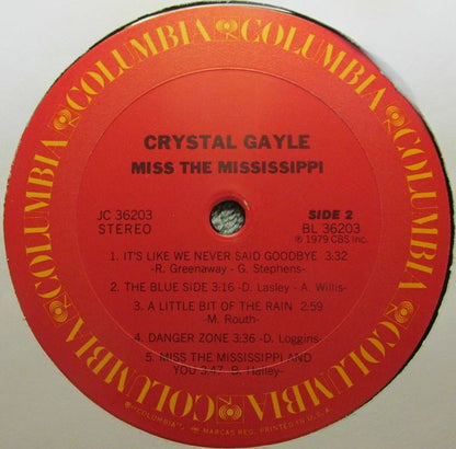 Crystal Gayle : Miss The Mississippi (LP, Album)