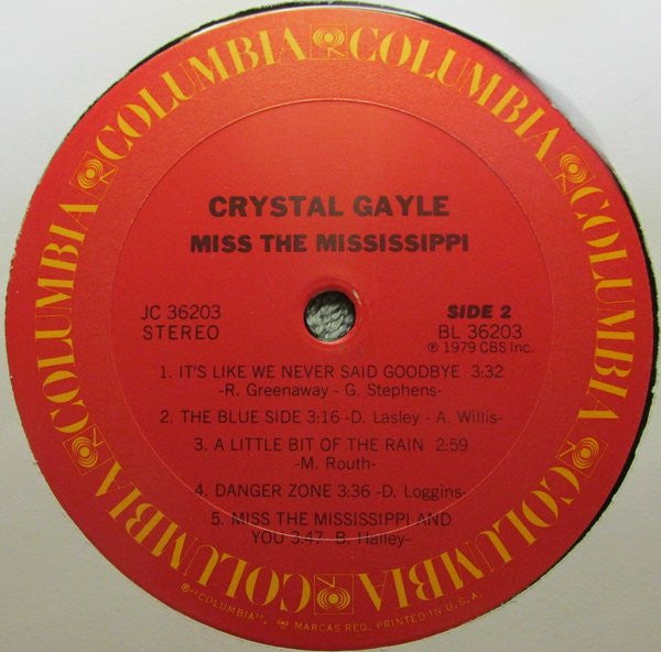 Crystal Gayle : Miss The Mississippi (LP, Album)