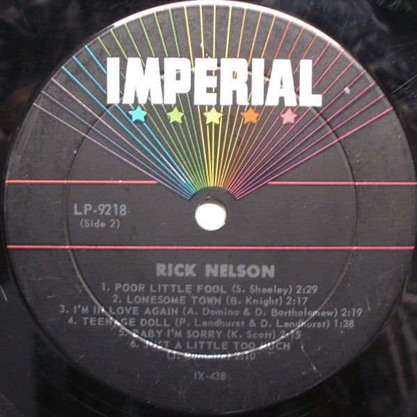 Ricky Nelson (2) : Best Sellers By Rick Nelson (LP, Comp, Mono)