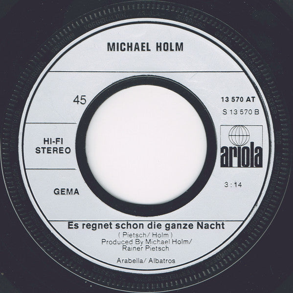 Michael Holm : Tränen Lügen Nicht (7", Single, Inj)