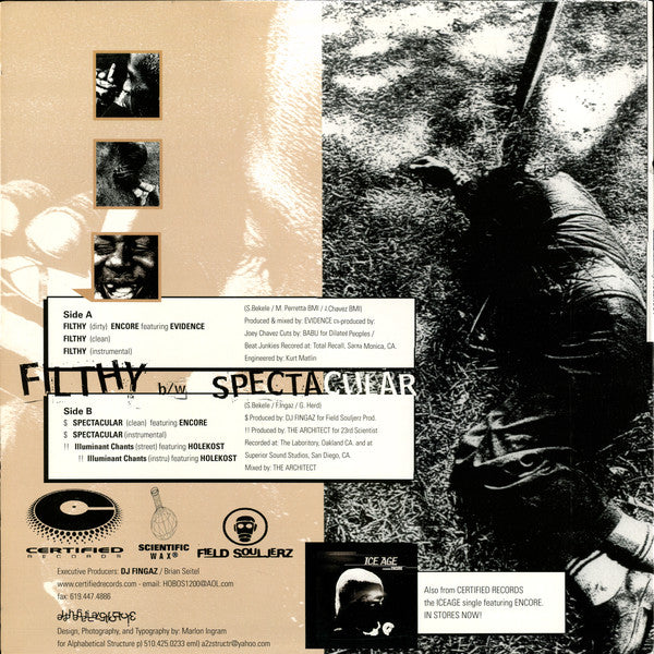 Encore / Halekost : Filthy B/W Spectacular + Illuminant Chants (12", Single)