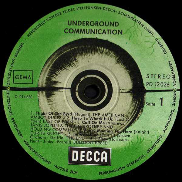 Various : Underground Communication (LP, Comp, Gat)