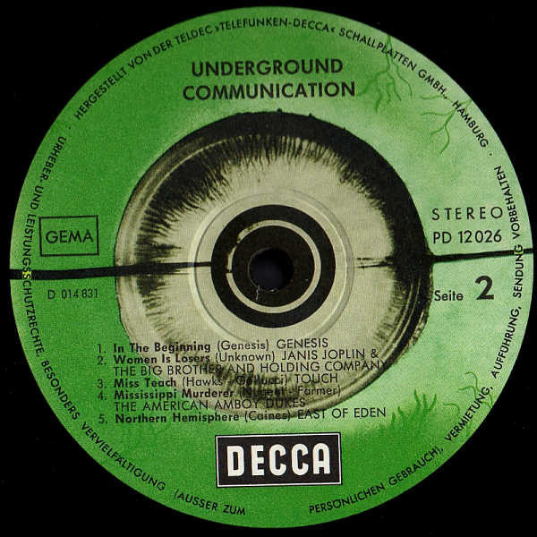 Various : Underground Communication (LP, Comp, Gat)