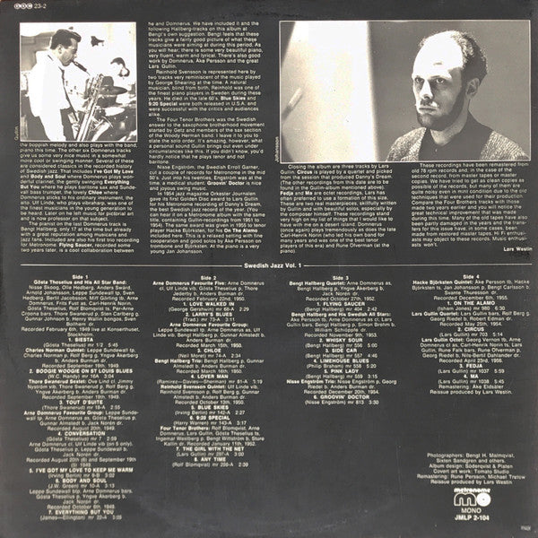 Various : Siesta - Swedish Jazz 1949-1956 Vol. 1 (2xLP, Comp, Mono)