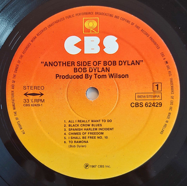 Bob Dylan : Another Side Of Bob Dylan (LP, Album, RE)