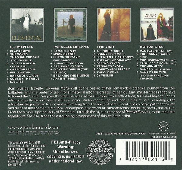 Loreena McKennitt : The Journey Begins (CD, Comp, Enh, RM + CD, Album, Enh, RM + CD, Album)