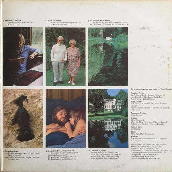 Tony Hazzard : Loudwater House (LP, Album, Gat)