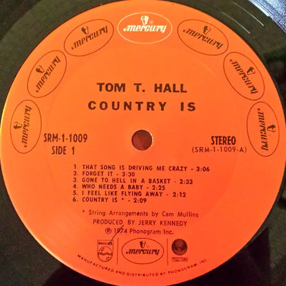 Tom T. Hall : Country Is (LP, Album)