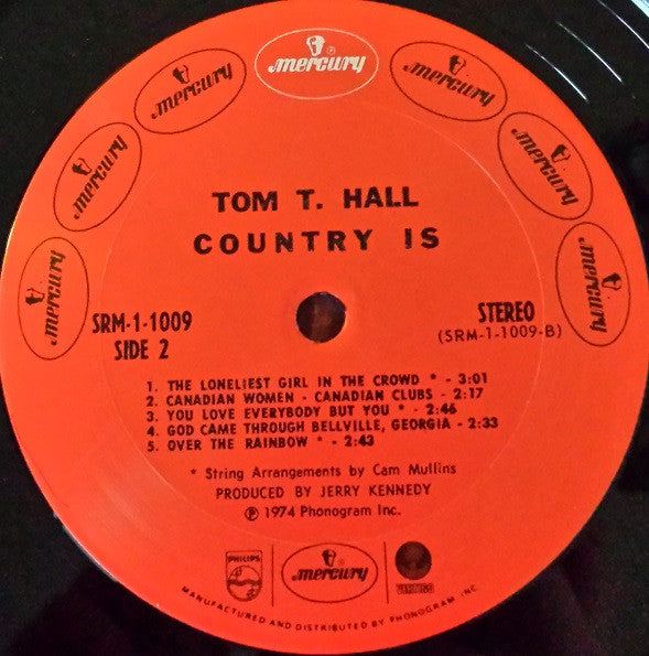 Tom T. Hall : Country Is (LP, Album)