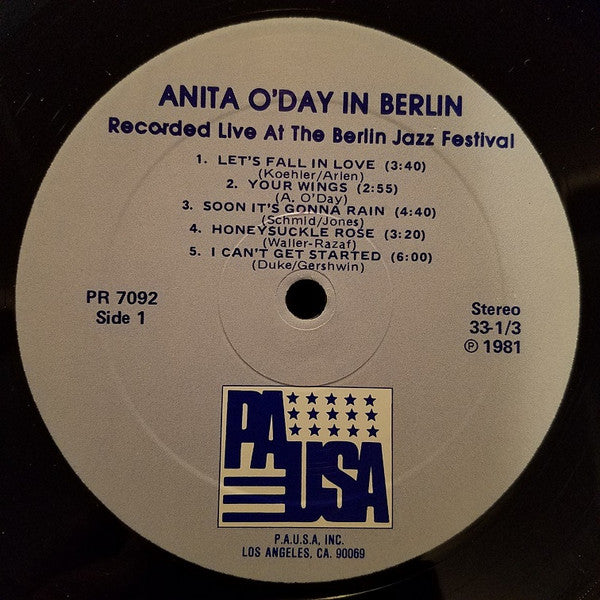 Anita O'Day : In Berlin (LP, Album, RE)