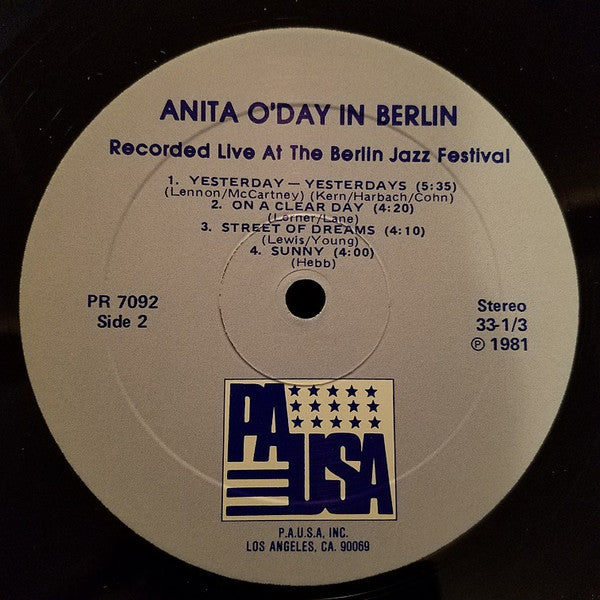 Anita O'Day : In Berlin (LP, Album, RE)