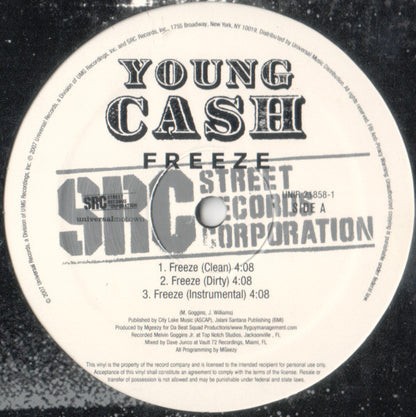 Young Cash : Freeze (12", Single)