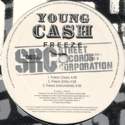 Young Cash : Freeze (12", Single)