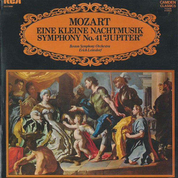 Wolfgang Amadeus Mozart, Boston Symphony Orchestra / Erich Leinsdorf : Eine Kleine Nachtmusik / Symphony No. 41 "Jupiter" (LP, RE)