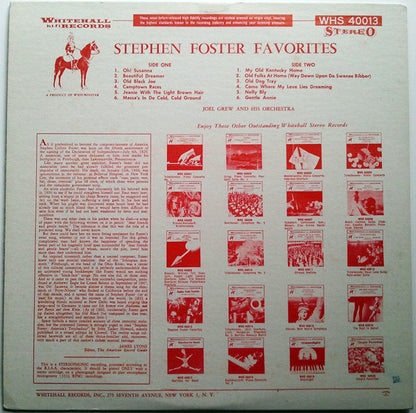 Joel Grew And His Orchestra : Stephen Foster Favorites (LP)