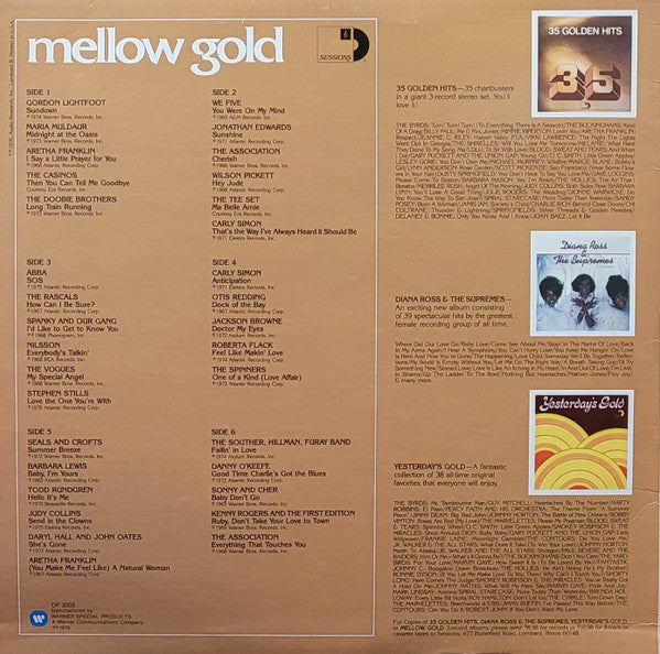 Various : Mellow Gold (3xLP, Comp, Gol)