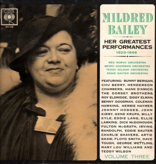 Mildred Bailey : Her Greatest Performances 1929-1946 Volume Three (LP, Comp, Mono)