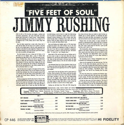 Jimmy Rushing : Five Feet Of Soul (LP, Album, Mono)