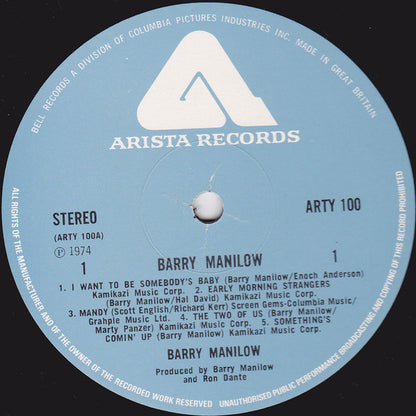 Barry Manilow : Barry Manilow (LP, Album)