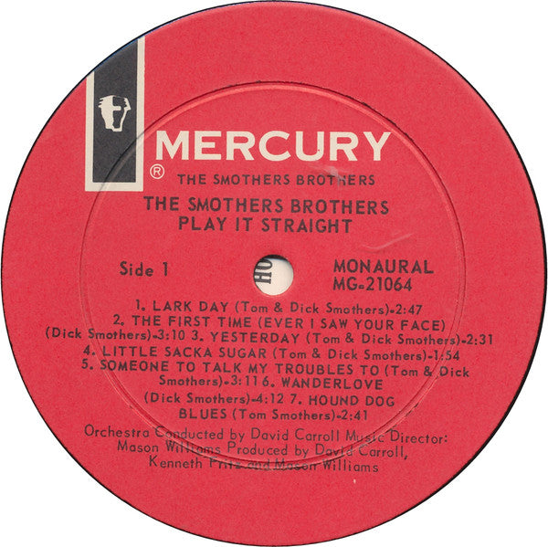 Smothers Brothers : Play It Straight (LP, Album, Mono)