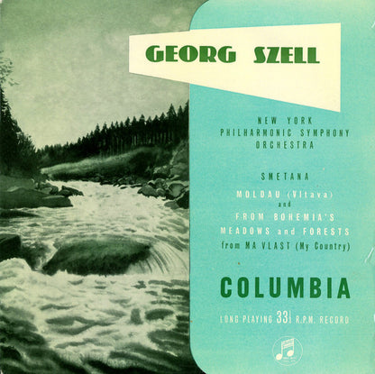 Bedřich Smetana, George Szell, The New York Philharmonic Orchestra : Moldau / From Bohemia's Meadows And Forests (10")