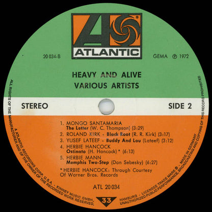 Various : Heavy And Alive (LP, Comp)