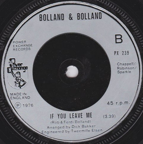 Bolland & Bolland : Mexico, I Can't Say Goodbye (7", Single)