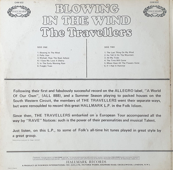 The Travellers (5) : Blowing In The Wind (LP)