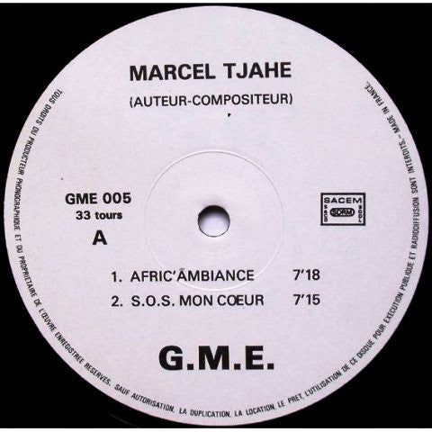 Marcel Tjahe : Afric' Ambiance (LP)