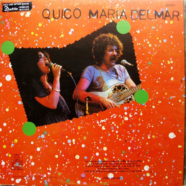 Maria Del Mar Bonet Y Francesc Pi De La Serra : Quico - Maria Del Mar (LP, Album, Gat)