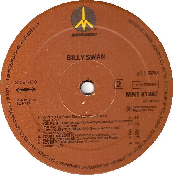 Billy Swan : Billy Swan (LP, Album)