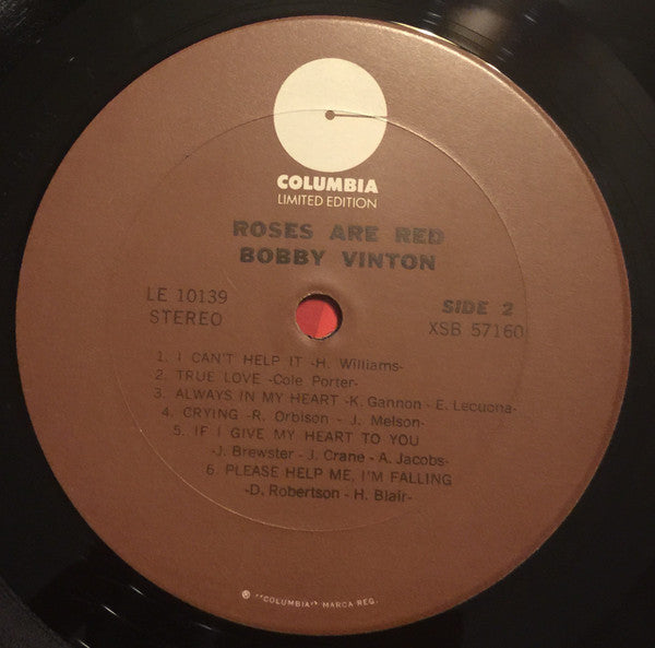 Bobby Vinton : Roses Are Red (LP, Ltd, RE, Ter)