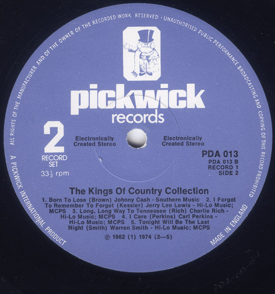 Various : The Kings Of Country Collection (2xLP, Comp)