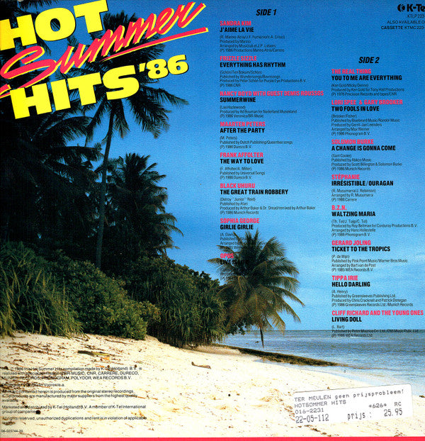 Various : Hot Summer Hits '86 (LP, Comp)