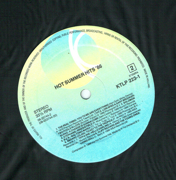 Various : Hot Summer Hits '86 (LP, Comp)